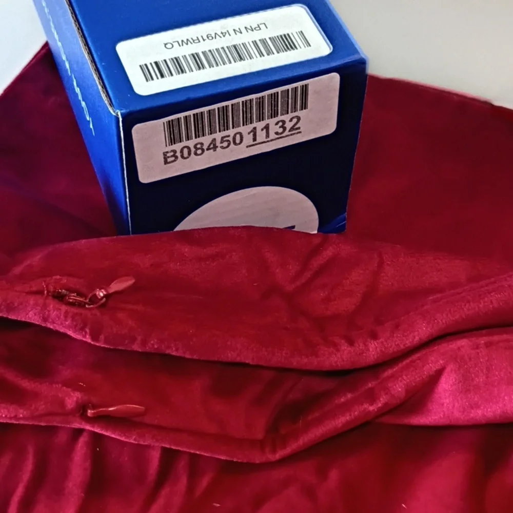 Pack of 2 Velvet Soft Solid Decorative Square Throw Pillow Covers Christmas Cush